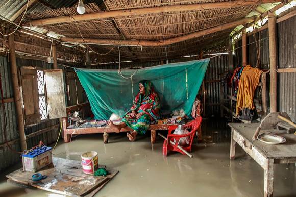 '홍수 피난처'. [사진=Muhammad Amdad Hossain]