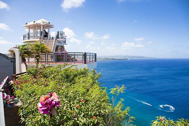 사랑의절벽 전망대 뒷편에서 본 모습