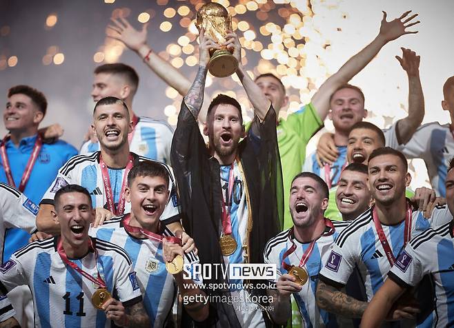 Uruguay's Luis Suarez (L) and Argentina's Lionel Messi pose for pictures as they promote their countries' joint bid to host the 2030 World Cup, before the start of their 2018 World Cup qualifier football match in Montevideo, on August 31, 2017. Morocco, Portugal and Spain will be joint hosts for the 2030 World Cup but games will also be played in Uruguay, Argentina and Paraguay, FIFA announced on October 4, 2023. Once the technical criteria have been validated, the governing body of world football will make official the award of its flagship event in 2024. FIFA said in a statement that the matches in South America were part of the celebration of the centenary of the first World Cup in Uruguay.