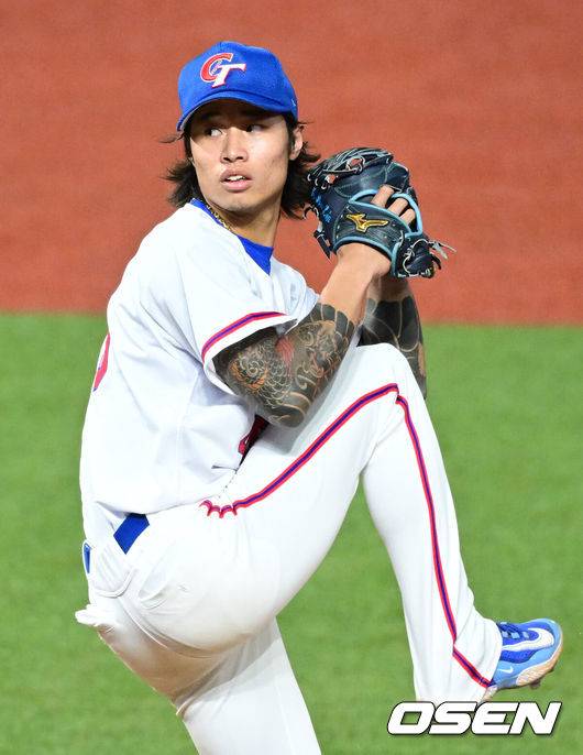[OSEN=최규한 기자] 대만 투수 린위민. 2023.10.02 / dreamer@osen.co.kr