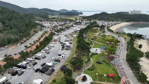 전라남도 해남에 위치한 전남캠핑관광박람회장 모습이다. [사진=해남군]