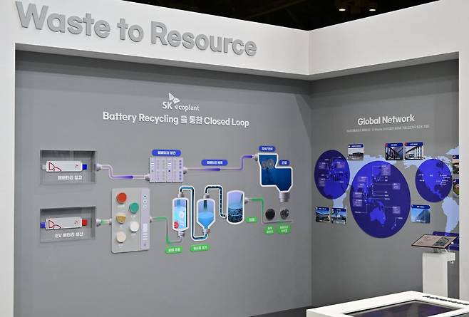 폐배터리 재활용 과정 /SK에코플랜트