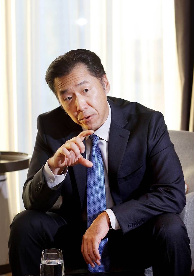 5일 서울 여의도 페어몬트 앰배서더 호텔에서 문현진 글로벌피스재단(GPF·Global Peace Foundation) 세계의장이 조선비즈와 인터뷰를 가지고 있다./채승우 객원기자