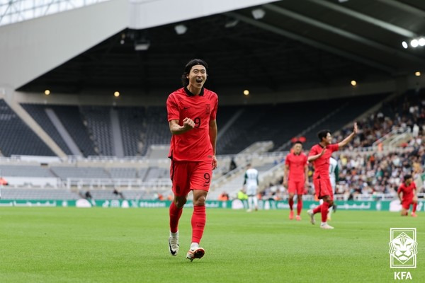 조규성(한국 남자 축구대표팀). 대한축구협회 제공