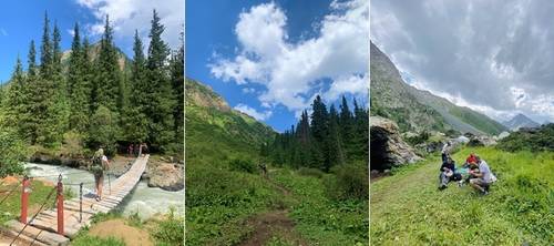 다리를 건너고 난 뒤 본격적인 고난도 트레킹이 시작됐다. 숲 사이로 난 좁다랗고 가파른 오르막을 따라 걷다 만난 두 번째 유르트 캠프(사진 ©Anthony Tan)