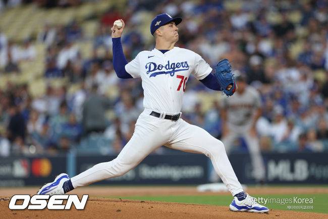 [사진] LA 다저스 바비 밀러. ⓒGettyimages(무단전재 및 재배포 금지)