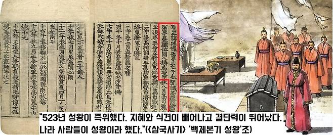 장장 6년간 부모상을 마친 성왕은 백제의 중흥을 책임질 군주로서 정사를 펼쳤다. 538년 보다 넓은 평야지대를 찾아 부여로 천도함으로써 사비 백제 시대를 열었다. 백제는 이후 120여년간 화려한 문화예술을 뽐냈다.