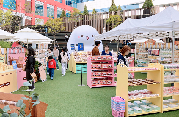 아이파크 용산점 4층에 설치된 젤리크루 팝업스토어