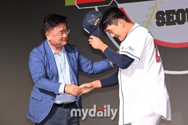 2024 KBO 신인드래프트에서 두산 베어스의 지명을 받은 김택연./마이데일리