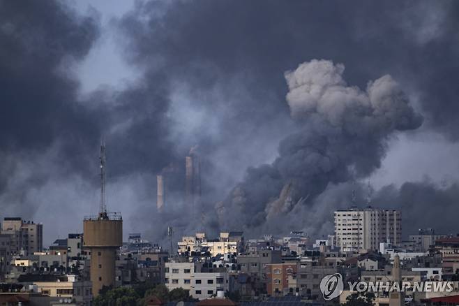 이스라엘의 가자지구 공습 [AP 연합뉴스 자료사진. 재판매 및 DB 금지]