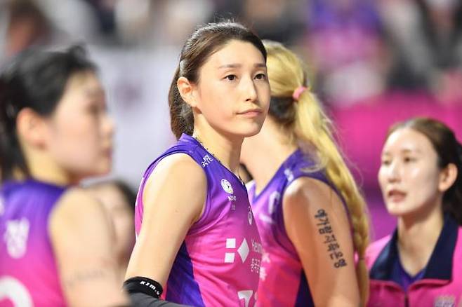 지난 시즌 준우승을 기록한 흥국생명의 김연경. 한국배구연맹(KOVO)