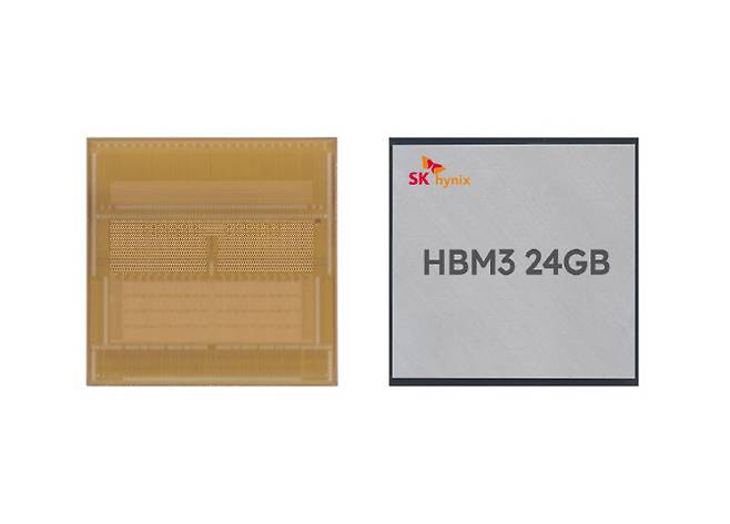 SK하이닉스가 개발한 HBM3 24GB(기가바이트). (사진=SK하이닉스)