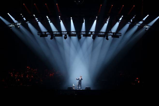 [서울=뉴시스] 지난 7~9·13~15일 서울 올림픽공원 케이스포돔(KSPO DOME)에서 여섯 차례 공연한 '2023 김동률 콘서트 - 멜로디(Melody)' 현장. (사진 = 뮤직팜 제공) 2023.10.16. photo@newsis.com *재판매 및 DB 금지