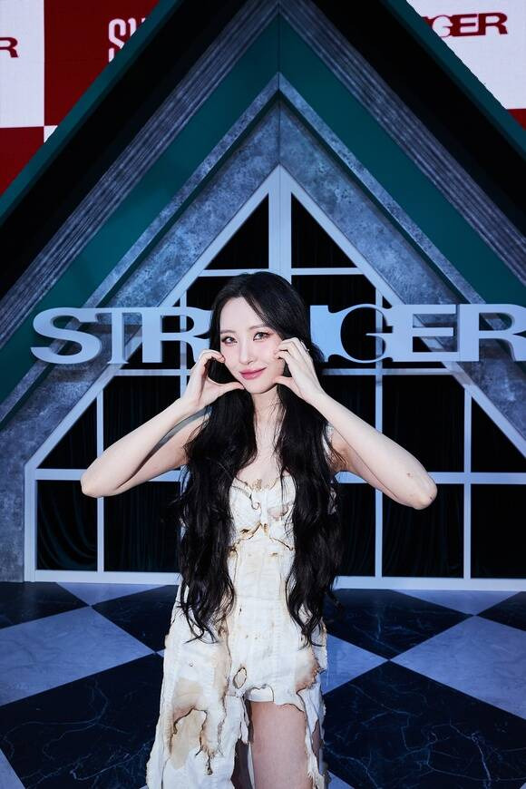 'STRANGER'는 어느 누구도 흉내 낼 수 없는 아티스트로서의 선미 그 자체를 그려낸 싱글이다. 선미는 낯선 존재와 사랑이란 감정에 이끌리는 매혹적인 스토리를 정형화된 틀에서 벗어난 자신만의 독창적인 음악과 콘셉트를 과감하게 펼쳐냈다. /어비스컴퍼니