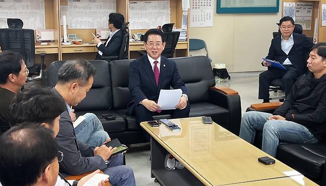 김영록지사가 17일 기자간담회를 통해 전남지역 의대 신설을 지역사회와 총력을 다하겠다고 밝혔다