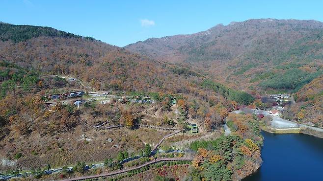 [보성=뉴시스] 보성 제암산자연휴양림 전경. (사진 = 보성군 제공) *재판매 및 DB 금지