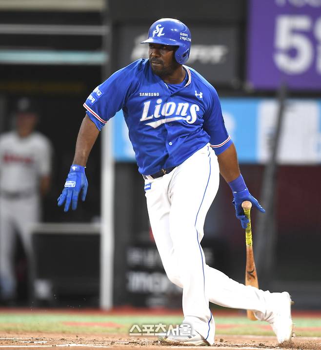 삼성 피렐라가 31일 수원 KT위즈파크에서 열린 2023 KBO리그 KT와 경기 2회초 무사1루 좌전안타를 치고 있다. 2023. 8. 31. 수원 | 최승섭기자 thunder@sportsseoul.com