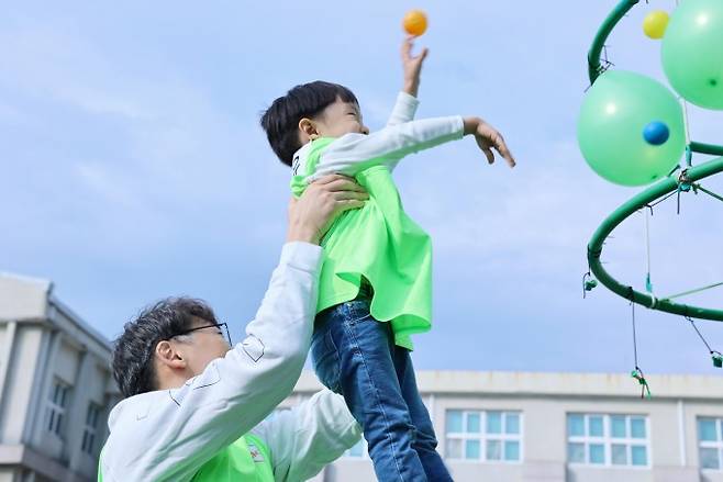 14일 홈커밍데이에 참석한 '이른둥이' 어린이. 세브란스병원 제공