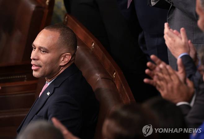 미 민주당 하원의장 후보 하킴 제프리스 [워싱턴 AFP=연합뉴스]