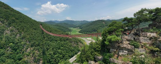 전북 순창 채계산 출렁다리. 사진 순창군청