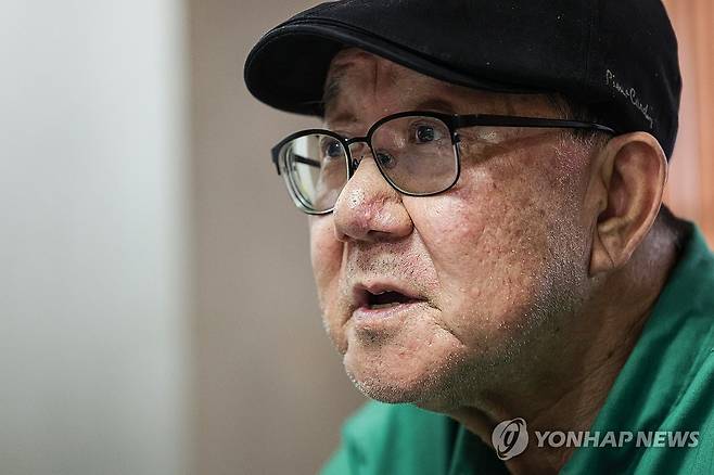 '한미동맹 산증인' 김영규 주한미군 공보관 (서울=연합뉴스) 임화영 기자 = 44년 동안 주한미군에서 대(對)언론 창구 역할을 해온 김영규 공보관이 지난 19일 서울 용산구의 한 식당에서 연합뉴스와 인터뷰하고 있다. 김 공보관은 오는 31일 퇴임한다. 2023.10.21 hwayoung7@yna.co.kr