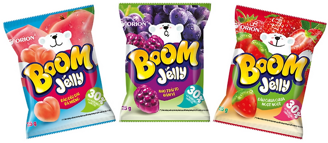 오리온이 베트남에서 출시한 붐젤리(국내명 마이구미). [사진 출처=오리온]
