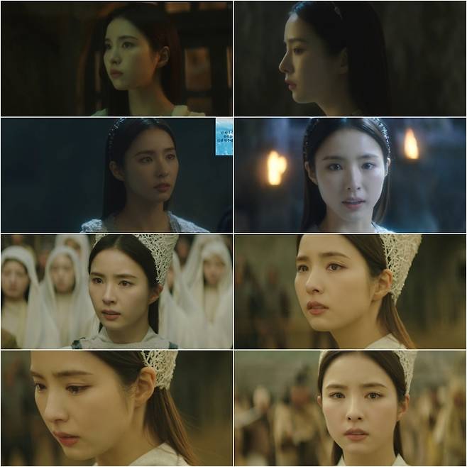 21일 방송된 tvN 토일드라마 ‘아라문의 검’ 화면 캡처. tvN 제공.