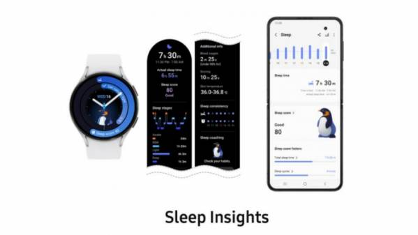 ▲삼성전자 갤럭시 워치6의 사용자 수면 기능 (자료제공=삼성전자)
