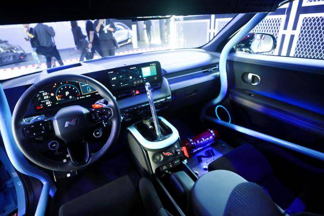 현대차의 고성능 전기차 아이오닉 5 N 내부. 연합뉴스