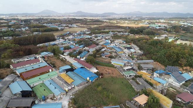 익산 왕궁지역 축사 전경. 익산시 제공