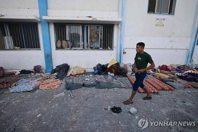 UNRWA 학교  [AFP=연합뉴스 자료사진. 재판매 및 DB 금지]