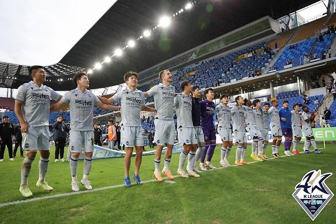 인천 유나이티드 선수들 [한국프로축구연맹 제공. 재판매 및 DB 금지]