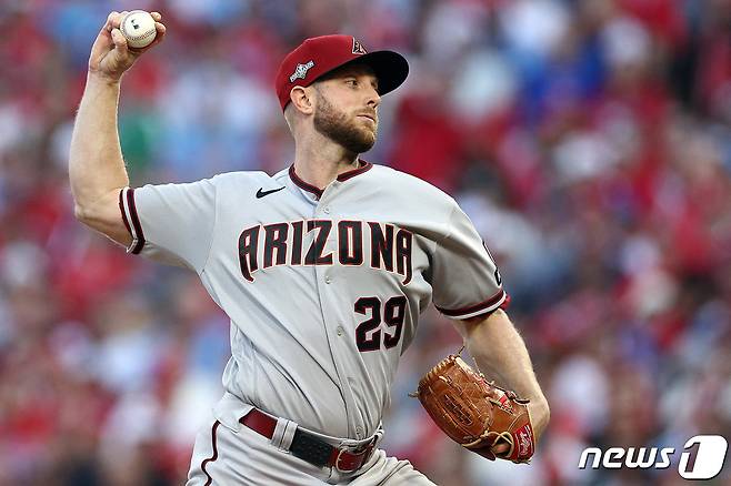 애리조나 켈리가 NLCS 6차전 호투로 승리투수가 됐다. ⓒ AFP=뉴스1
