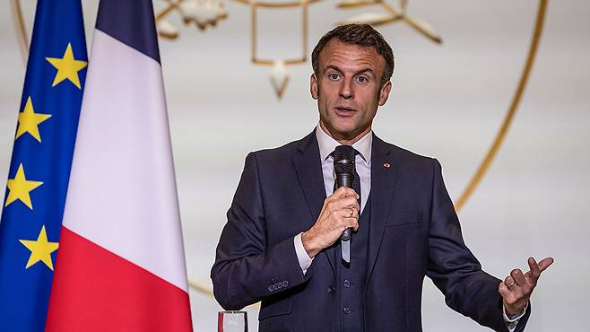 에마뉘엘 마크롱 프랑스 대통령 [사진 제공: 연합뉴스]