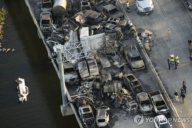 루이지애나주 고속도로 차량 연쇄추돌 [AP 연합뉴스 자료사진]