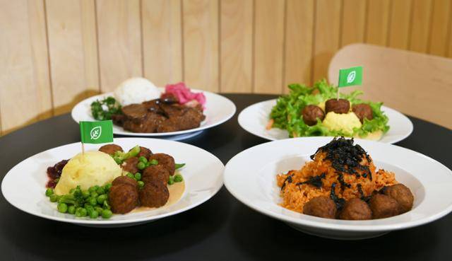 이케아 레스토랑에서 판매 중인 식물성 재료 메뉴들. 광명=윤서영 인턴기자