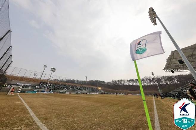 김포의 홈경기장인 솔터축구장 전망. 프로축구연맹