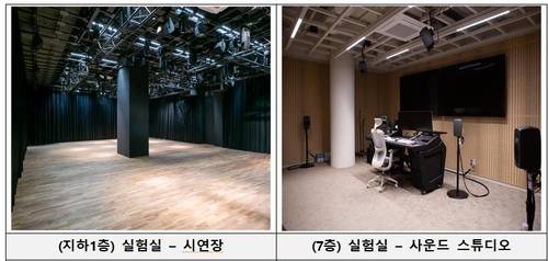 아트코리아랩 내부(실험실인 시연장과 사운드 스튜디오) [문화체육관광부 제공. 재판매 및 DB 금지]]