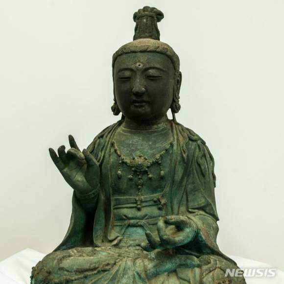 부석사 금동관음살좌상 [사진=부석사]