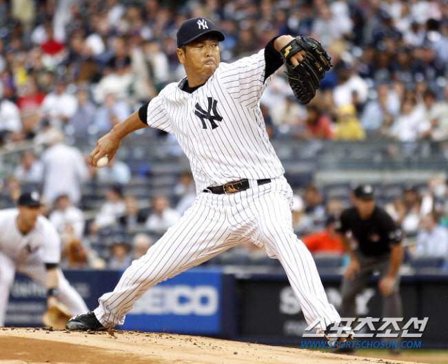 뉴욕 양키스 구로다의 투구모습. 스포츠조선 DB