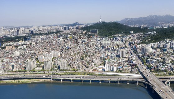 사업 시행 예정지인 서울 용산구 한남동 한남3구역 일대 전경. [사진 용산구]