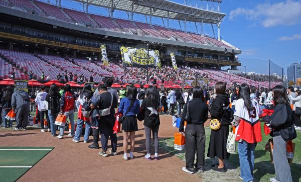 지난 28일 광주-기아챔피언스필드에서 열린 호랑이 가족 한마당 현장. 사진=구단