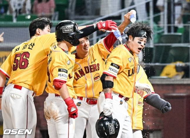 SSG 랜더스 선수들.