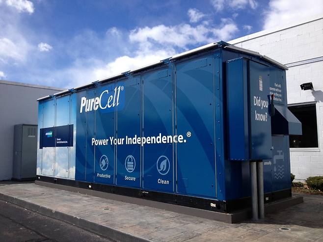 두산퓨얼셀의 발전용 수소연료전지 제품. [두산퓨얼셀 제공]