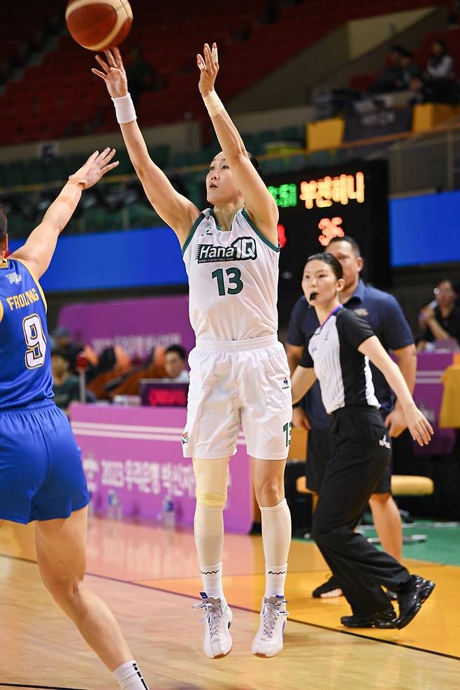 박신자컵 때 김정은의 경기 모습 [WKBL 제공. 재판매 및 DB 금지]