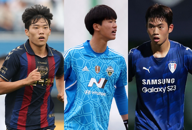 왼쪽에서부터 김도윤-공시현-정성민. 제공 | 프로축구연맹