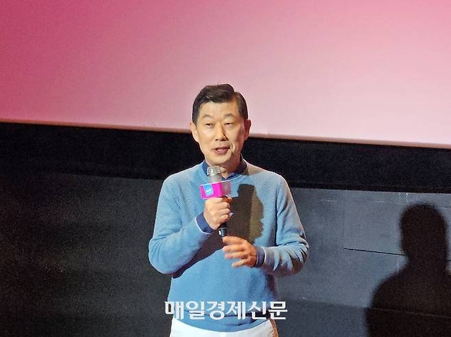 김홍국 하림그룹 회장이 지난 1일 서울 청담씨네시티에서 진행된 기자간담회에서 신규 브랜드 ‘푸디버디’를 소개하며 발언하고 있다. [이상현 기자]