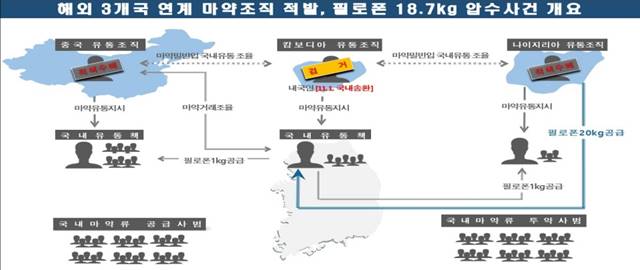 서울경찰청 광역수사단 마약범죄수사대는 5일 캄보디아에서 체류 중이던 한국 국적 A씨(52)를 특정범죄가중처벌법 위반 혐의로 국내로 강제송환해 지난 3일 구속했다고 밝혔다. /서울경찰청 제공