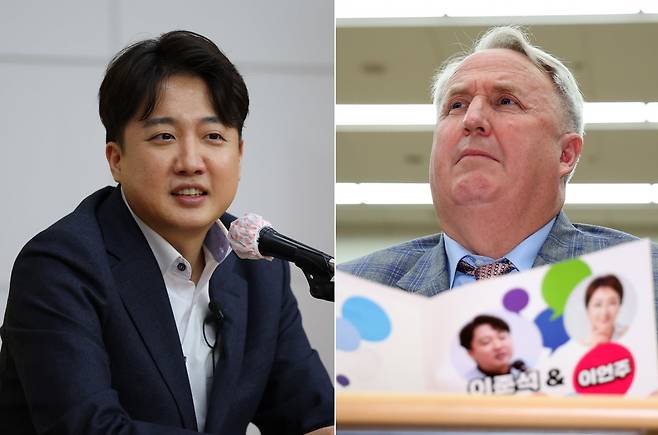 인요한 국민의힘 혁신위원장이 4일 오후 부산 경성대학교에서 열린 이준석 전 대표, 이언주 전 의원이 진행하는 토크콘서트에 참석해 있다. 이날 인요한 혁신위원장은 1시간 30분가량 진행된 토크콘서트를 지켜보고 자리를 떠났다. / 사진=연합뉴스