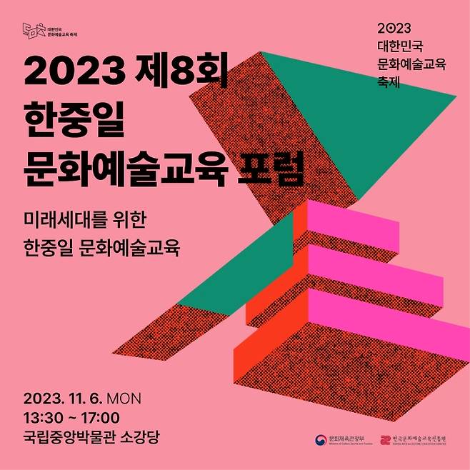 ▲ ‘2023 제8회 한·중·일 문화예술교육 포럼’ 포스터 사진 : 한국문화예술교육진흥원